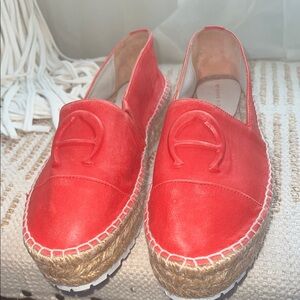 Etienne Aigner Red Espadrille Shoes